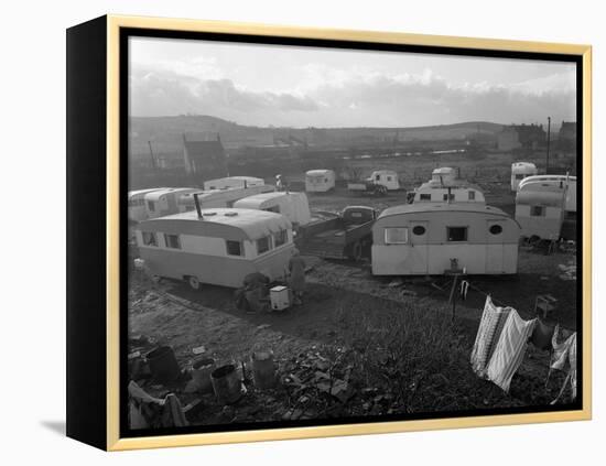 Caravan Site, Mexborough, South Yorkshire, 1961-Michael Walters-Framed Premier Image Canvas