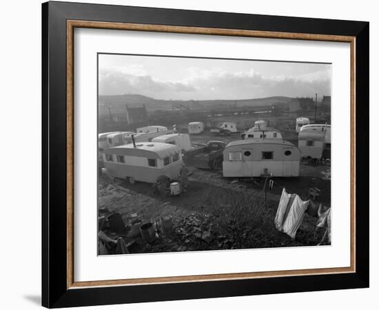 Caravan Site, Mexborough, South Yorkshire, 1961-Michael Walters-Framed Photographic Print