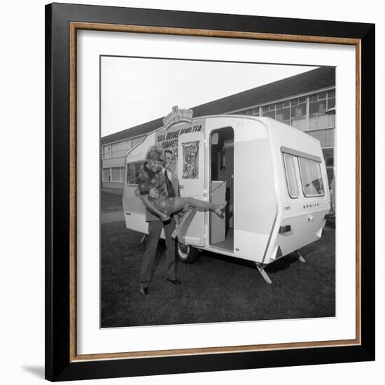 Caravan Winners, Rotherham, South Yorkshire, 1972-Michael Walters-Framed Photographic Print