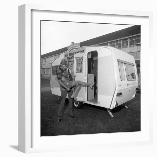 Caravan Winners, Rotherham, South Yorkshire, 1972-Michael Walters-Framed Photographic Print