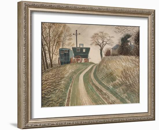 Caravans, 1936-Eric Ravilious-Framed Giclee Print