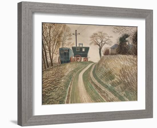 Caravans, 1936-Eric Ravilious-Framed Giclee Print