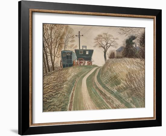 Caravans, 1936-Eric Ravilious-Framed Giclee Print