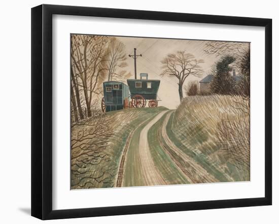 Caravans, 1936-Eric Ravilious-Framed Giclee Print