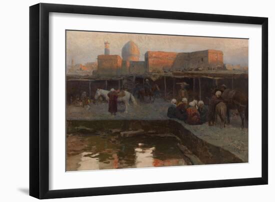 Caravanserai by Gur-E Amir in Samarkand-Franz Roubaud-Framed Giclee Print