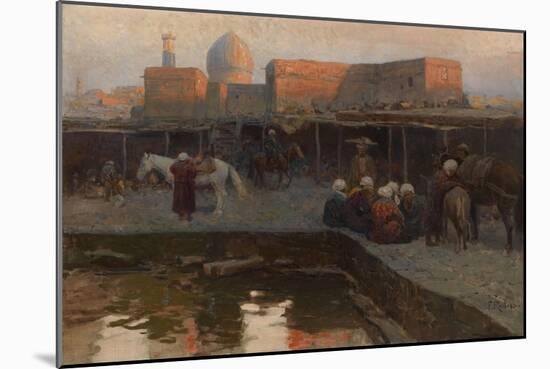 Caravanserai by Gur-E Amir in Samarkand-Franz Roubaud-Mounted Giclee Print