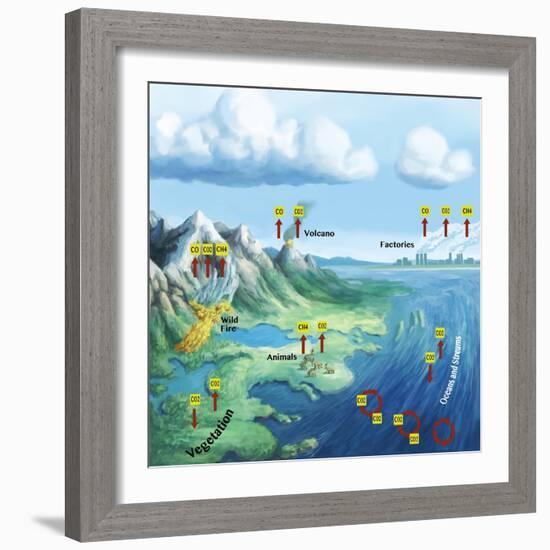 Carbon Cycle-Spencer Sutton-Framed Giclee Print