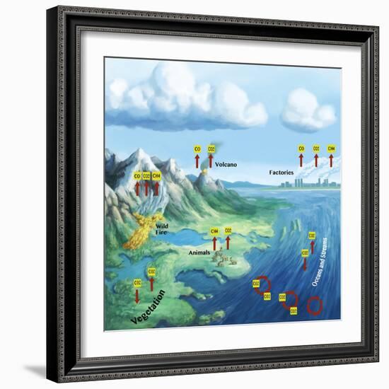 Carbon Cycle-Spencer Sutton-Framed Giclee Print