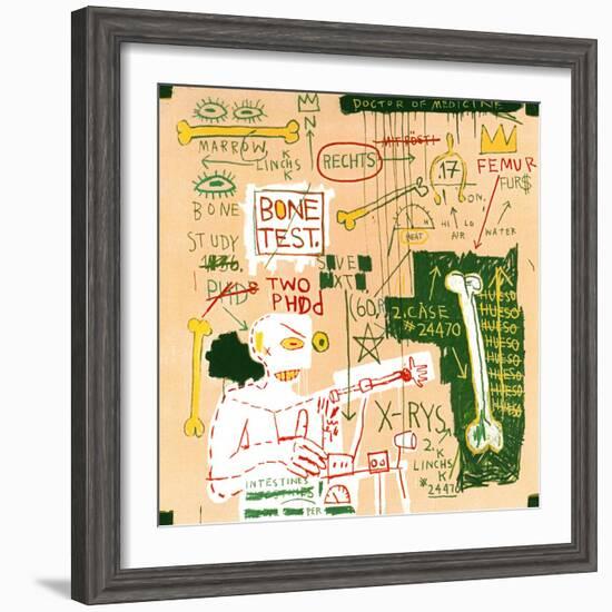 Carbon dating System Versus Scratchproof Tape, 1982-Jean-Michel Basquiat-Framed Giclee Print