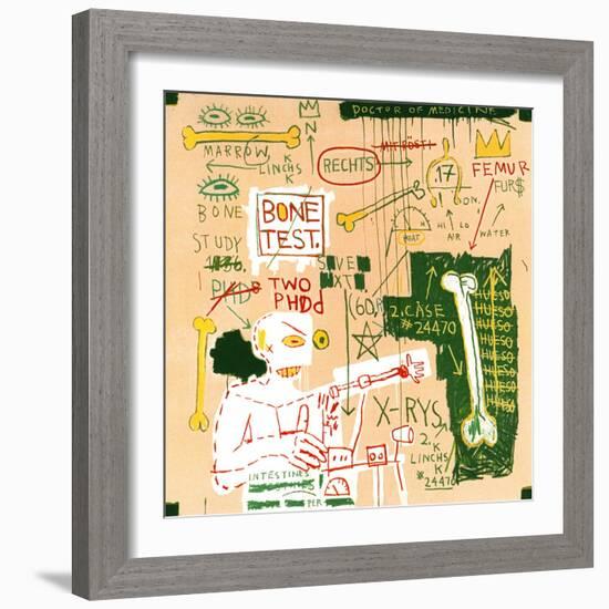 Carbon dating System Versus Scratchproof Tape, 1982-Jean-Michel Basquiat-Framed Giclee Print