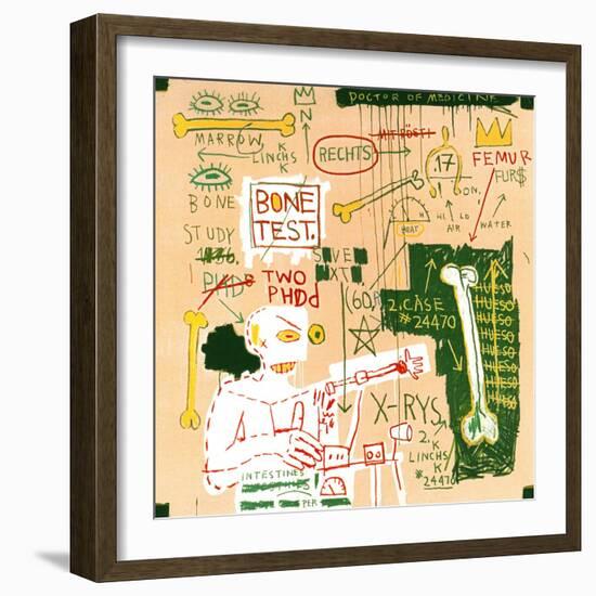 Carbon dating System Versus Scratchproof Tape, 1982-Jean-Michel Basquiat-Framed Giclee Print