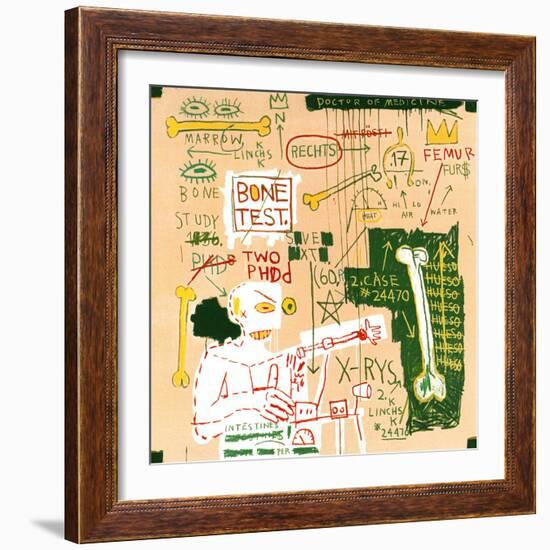 Carbon dating System Versus Scratchproof Tape, 1982-Jean-Michel Basquiat-Framed Giclee Print