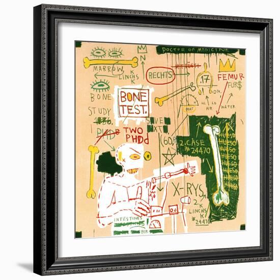 Carbon dating System Versus Scratchproof Tape, 1982-Jean-Michel Basquiat-Framed Giclee Print