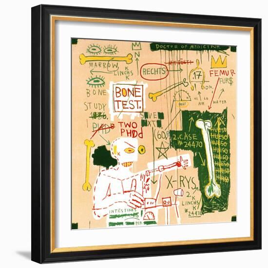 Carbon dating System Versus Scratchproof Tape, 1982-Jean-Michel Basquiat-Framed Giclee Print