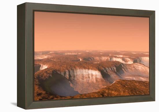 Carbon Dioxide Ice on Mars, Artwork-Chris Butler-Framed Premier Image Canvas