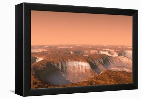 Carbon Dioxide Ice on Mars, Artwork-Chris Butler-Framed Premier Image Canvas