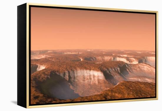 Carbon Dioxide Ice on Mars, Artwork-Chris Butler-Framed Premier Image Canvas