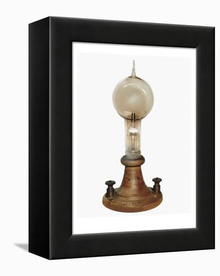 Carbon Filament Lamp, Invented by Edison in 1879-Thomas Alva Edison-Framed Stretched Canvas