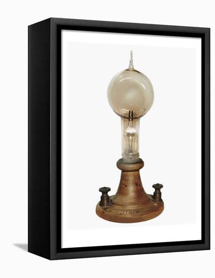 Carbon Filament Lamp, Invented by Edison in 1879-Thomas Alva Edison-Framed Stretched Canvas