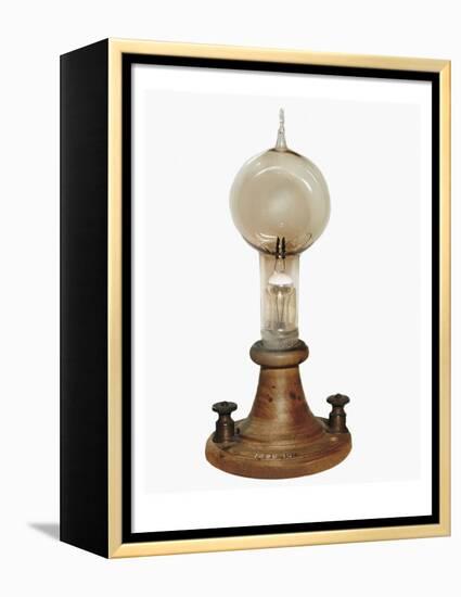 Carbon Filament Lamp, Invented by Edison in 1879-Thomas Alva Edison-Framed Stretched Canvas