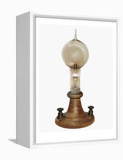 Carbon Filament Lamp, Invented by Edison in 1879-Thomas Alva Edison-Framed Stretched Canvas