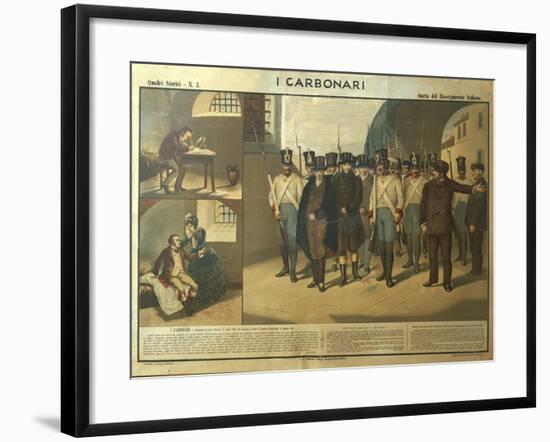 Carbonari Silvio Pellico Writing from Prison, My Imprisonment-null-Framed Giclee Print