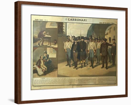 Carbonari Silvio Pellico Writing from Prison, My Imprisonment-null-Framed Giclee Print