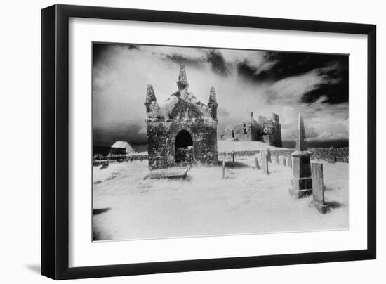 Carbury Castle and Graveyard, County Kildare, Ireland-Simon Marsden-Framed Giclee Print