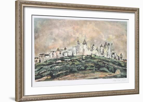 Carcassone-Lloyd Lozes Goff-Framed Collectable Print