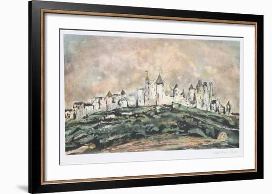 Carcassone-Lloyd Lozes Goff-Framed Collectable Print