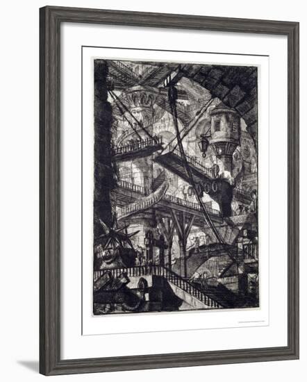 Carceri VII, 1760-Giovanni Battista Piranesi-Framed Giclee Print