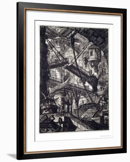 Carceri VII, 1760-Giovanni Battista Piranesi-Framed Giclee Print