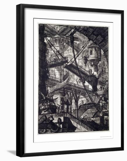 Carceri VII, 1760-Giovanni Battista Piranesi-Framed Giclee Print