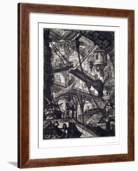 Carceri VII, 1760-Giovanni Battista Piranesi-Framed Giclee Print