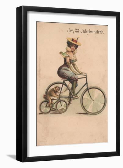 Card Celebrating the Turn of 1900-German School-Framed Giclee Print