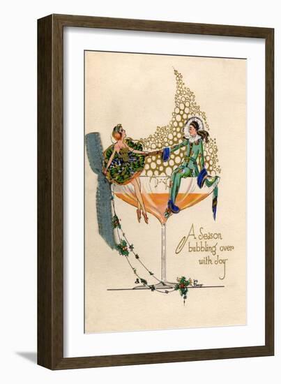 Card, Champagne-Iris Weaver-Framed Art Print