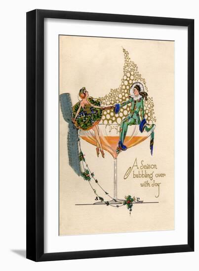 Card, Champagne-Iris Weaver-Framed Art Print