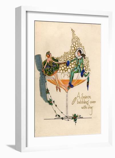 Card, Champagne-Iris Weaver-Framed Art Print