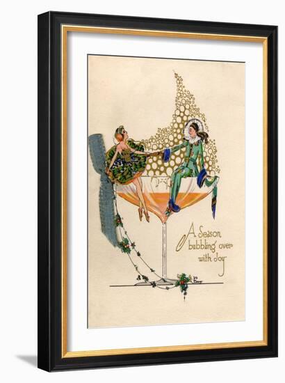 Card, Champagne-Iris Weaver-Framed Art Print