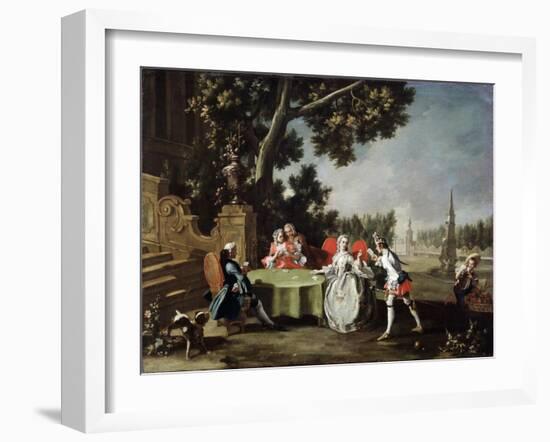 Card Game, 18th Century-null-Framed Giclee Print