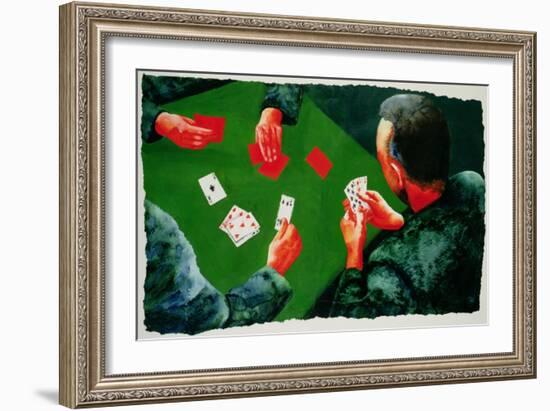 Card Game, 1988-Graham Dean-Framed Giclee Print