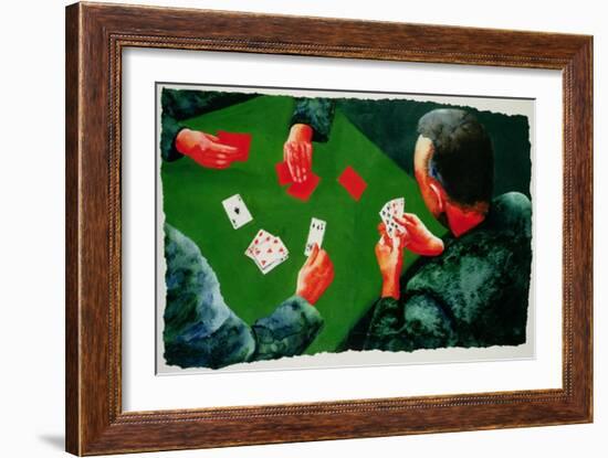 Card Game, 1988-Graham Dean-Framed Giclee Print