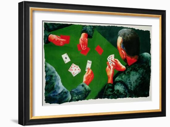 Card Game, 1988-Graham Dean-Framed Giclee Print