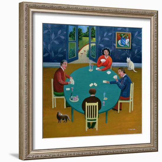 Card Game-Jerzy Marek-Framed Giclee Print