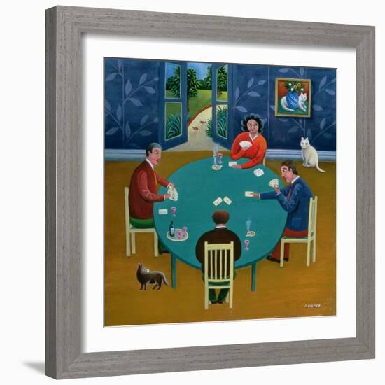 Card Game-Jerzy Marek-Framed Giclee Print