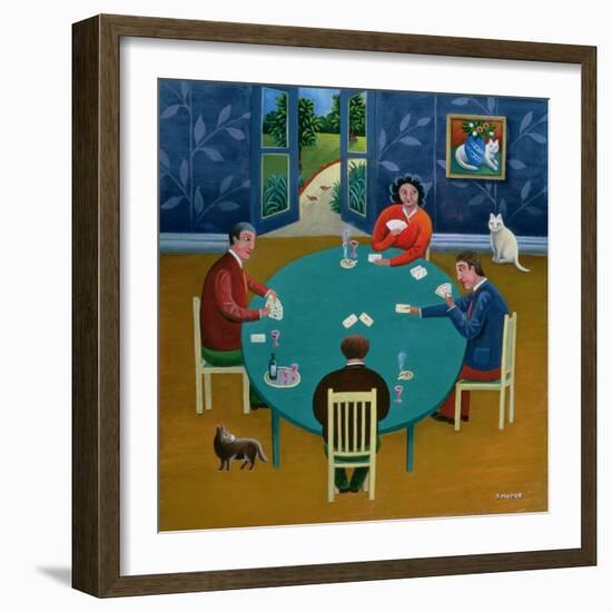 Card Game-Jerzy Marek-Framed Giclee Print