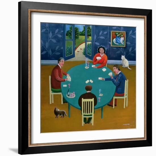 Card Game-Jerzy Marek-Framed Giclee Print