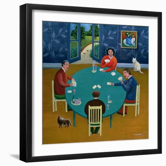 Card Game-Jerzy Marek-Framed Giclee Print