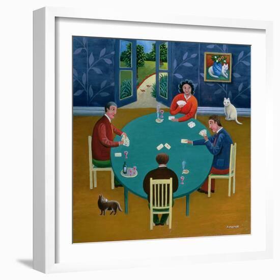 Card Game-Jerzy Marek-Framed Giclee Print