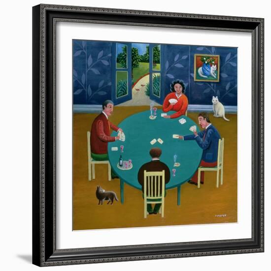 Card Game-Jerzy Marek-Framed Giclee Print